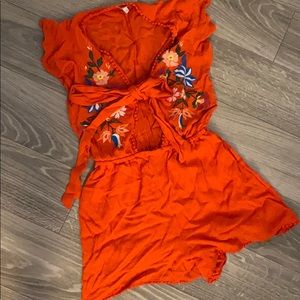 Gianni bini jumpsuit shorts